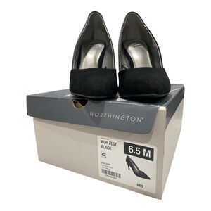 Worthington Classic Black Heels Size 6.5